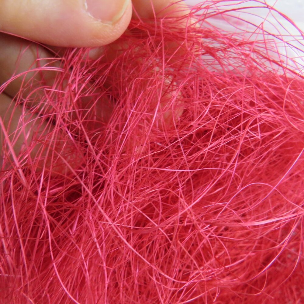 Hot Pink Excelsior made from shredded wood chips 12x8x4" bag 2.7oz